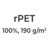 F16 - 100% Polister rPET 190gr  + 1.50 € 