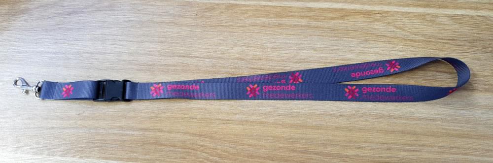 Lanyards en sublimation avec mousqueton et boucle